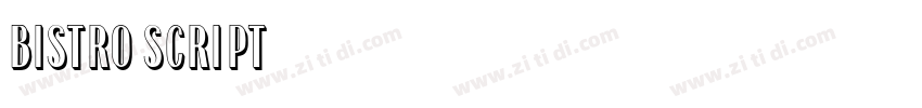 bistro script字体转换